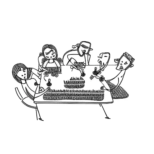 A Group Of People At A Table