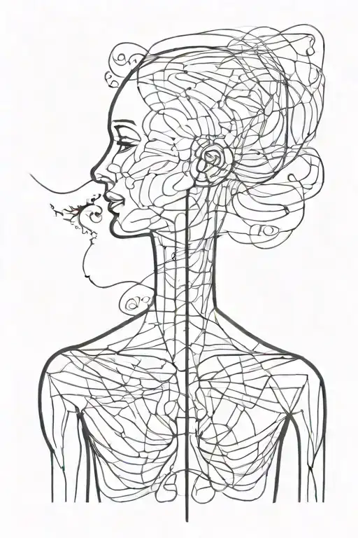 Simple Abstract Human Art Using Black Lines Depicting The Interfacing Between Therapist And Client