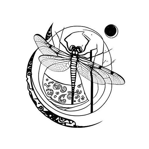 Dragonfly Towards The Moon