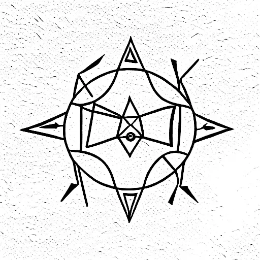 Gemini Zodiac Abstract