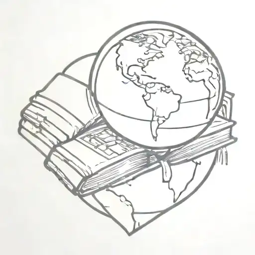 Books Globe Dollar Bill