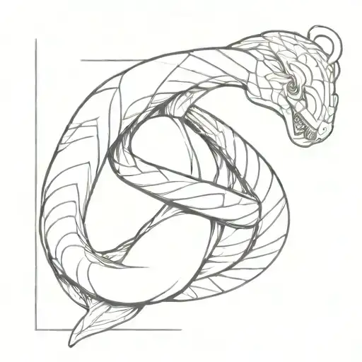 Statue With Snake Wrapped