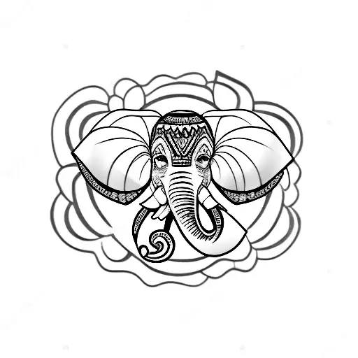 Elephant With Symbol For Female Gender