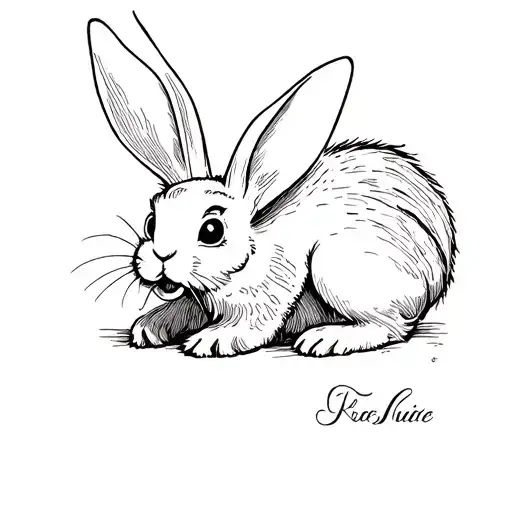 Crazy Rabbit From Alice In The Wonderland