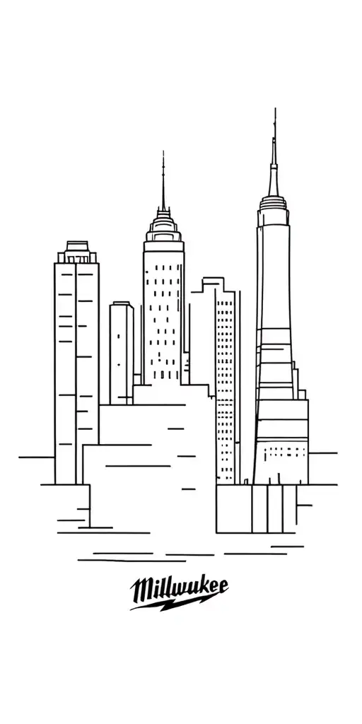 Milwaukee Logo And Skyline As The Focus With Trips To Europe And Across The Us