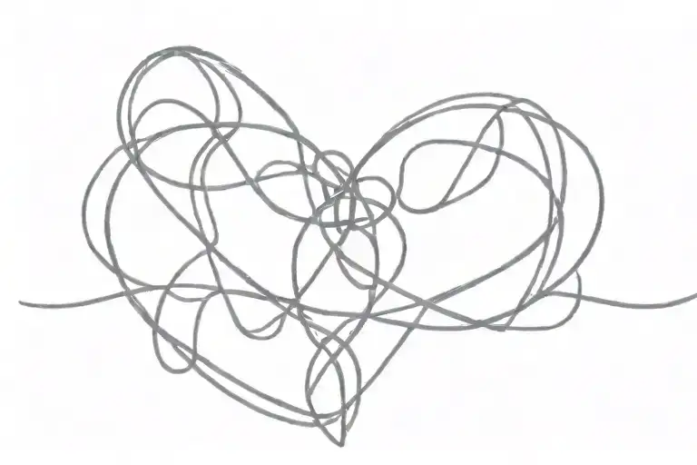 Heart Intertwined Within Infinity Symbol
