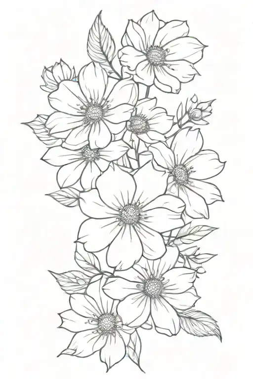 Cosmos Flower Holly Flower Daisy Flower Bouquet