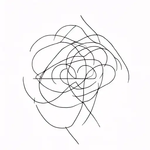 Fine Line Tattoo Design Combining Elements