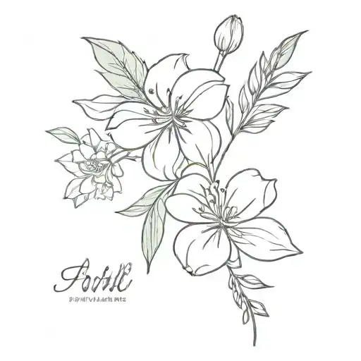 April Birth Flower With Kids Name And Birthday Incorporated