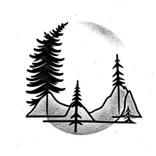 Wood Forest Mountain Bracelet