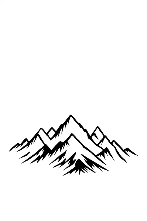 Mountain Range With 11 Peaks