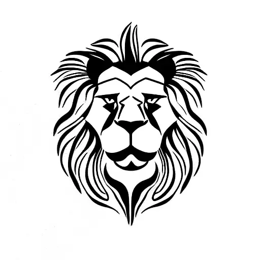 A Full-face Lion's Head In A Ring With A Greek Ornament