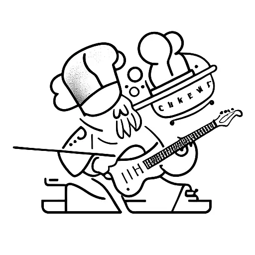 Chef And Guitar