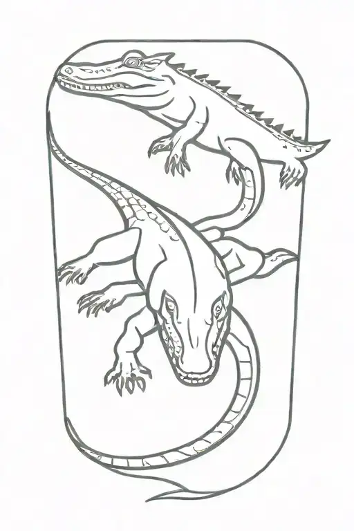 Crocodile Crawling Down