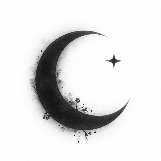 Moonlit Shadow’s Embrace Tattoo idea
