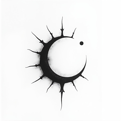 Ashen Moon Tattoo idea