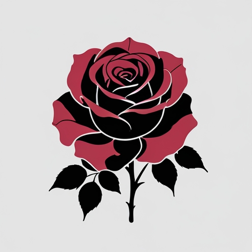 Crimson Rose Tattoo idea