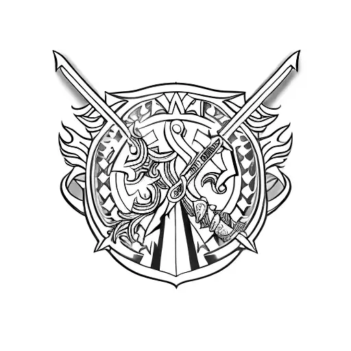 Radiant Rank Badge From Valorant With A Sword