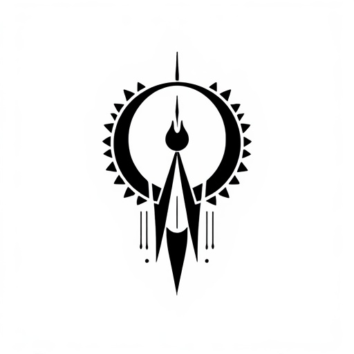 Sacred Moonfire Tattoo idea