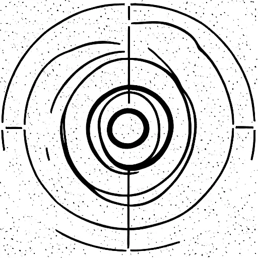 Circle With Diagonal Lines Inside