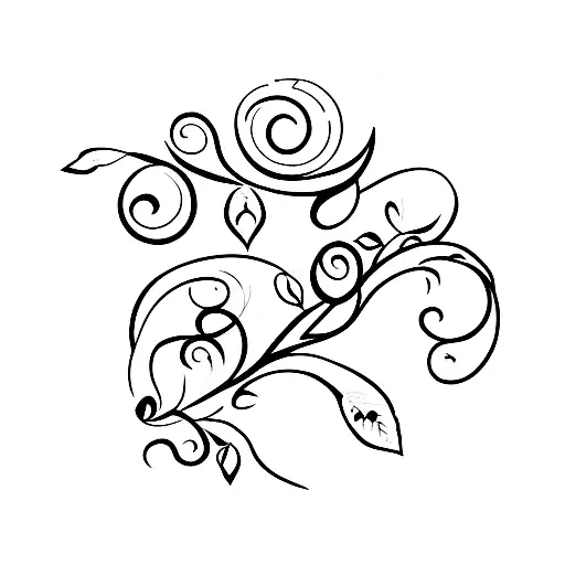 Small Vine With Leaves