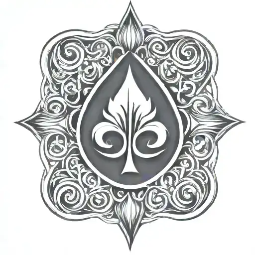 Spade Symbol Turns Into Smoke