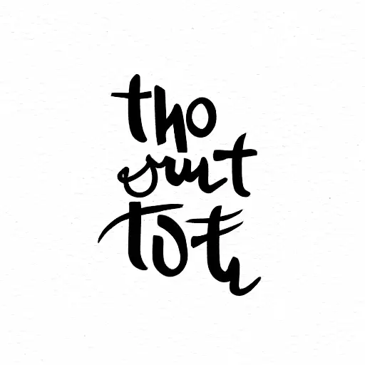 The Words 'No Trust' In Script Fount