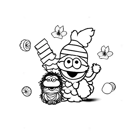 Baby Blocks With Sesame Street And The Letter A