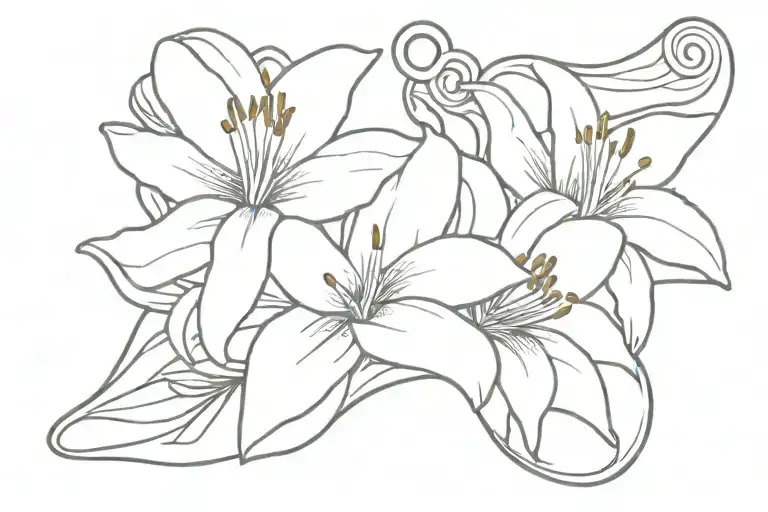 Stargazer Lillie Dog Tag