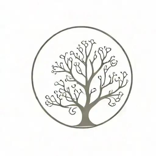Round Ornamental Tree