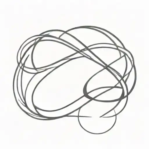 Infinity Symbol Intertwined With Flowing Water Elements