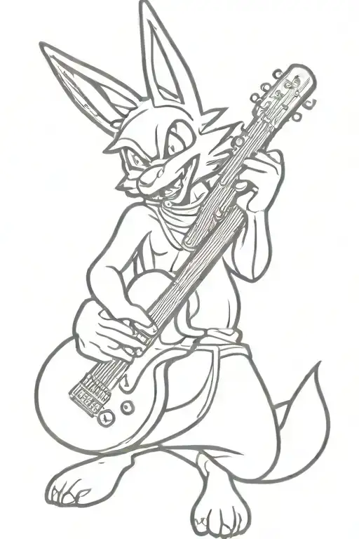 Lucario Play Guitar