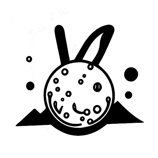 Rabbit Death Moon Goth