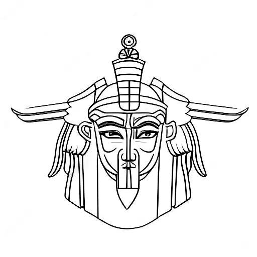 Combine Elements Of Greek And Egyptian Mythology In A Minimalist Design