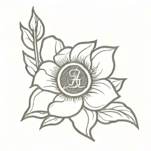 Alabama Logo Incorporated With A Sunflower Blooming