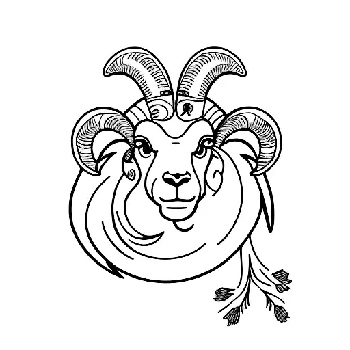 Pretty Ram With Small Girl Companion