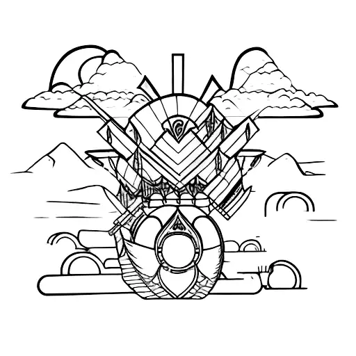 Chariot Heading To Mountain