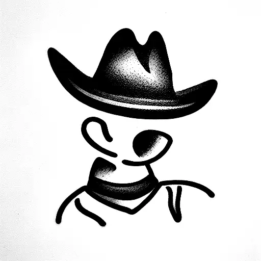 Cowboy At Frog