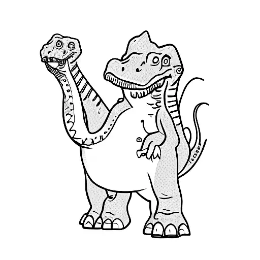 Blue Whatsapp Dinosaur With Speech Bubble Near Head