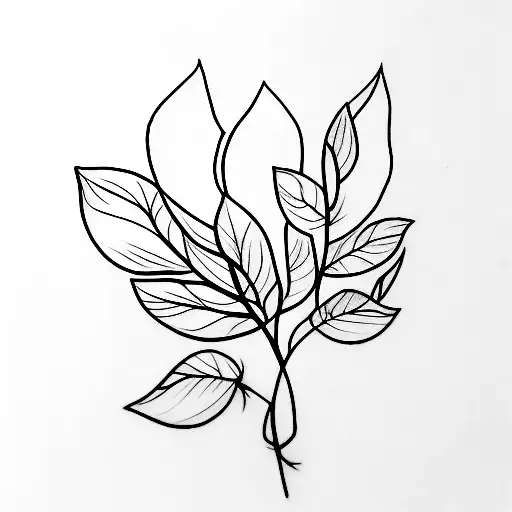 Plant Stem With Petals