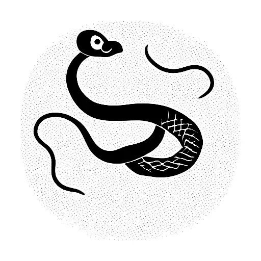 Snake Symbolizing The Knowledge That Renew Itself