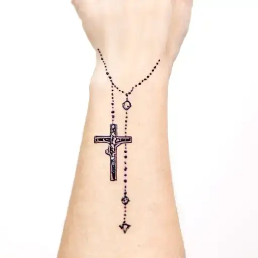 Wrist Tattoo Rosary
