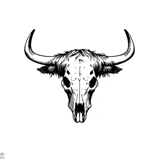 Highland Cow Skull