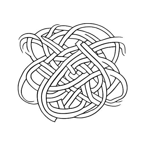 Japanese Torii In Celtic Knots