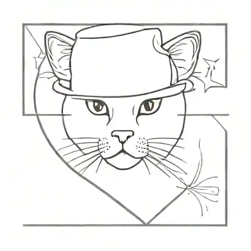 British Shorthair Cat Sherif Hat