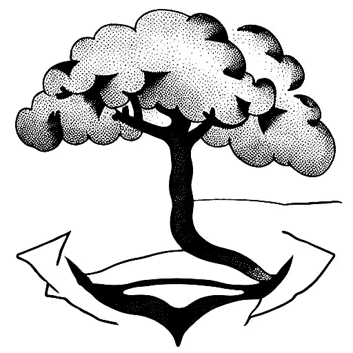 Anchor Under Oak Tree