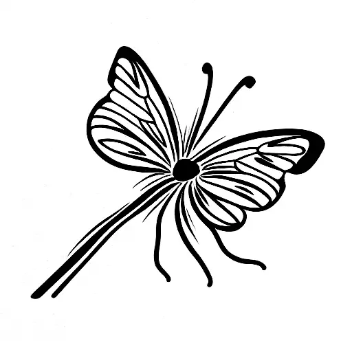 Lily And A Butterfly