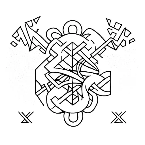 Combine The Letters V And A In A Unique And Abstract Way