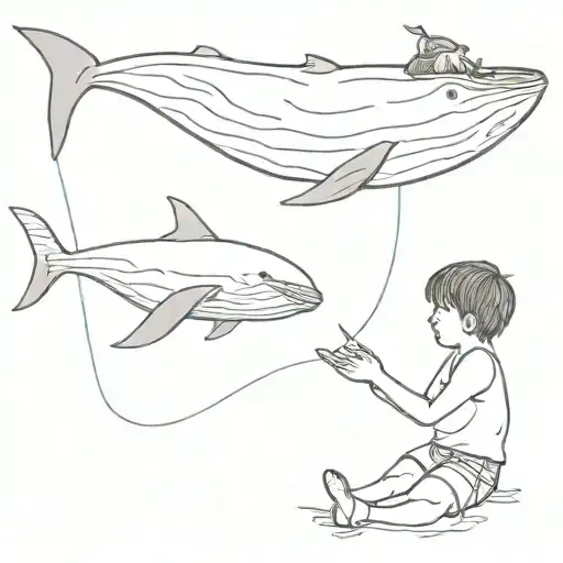 My Two Children In A Whale