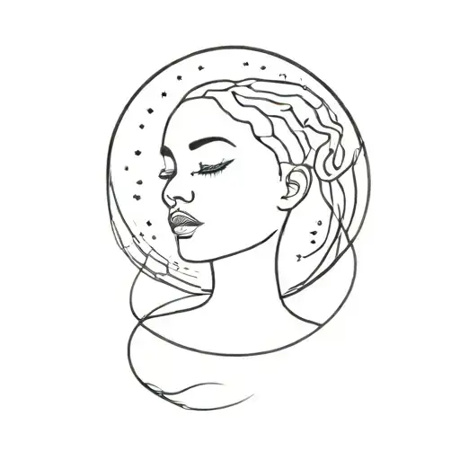 Black Cancerian Moon Child